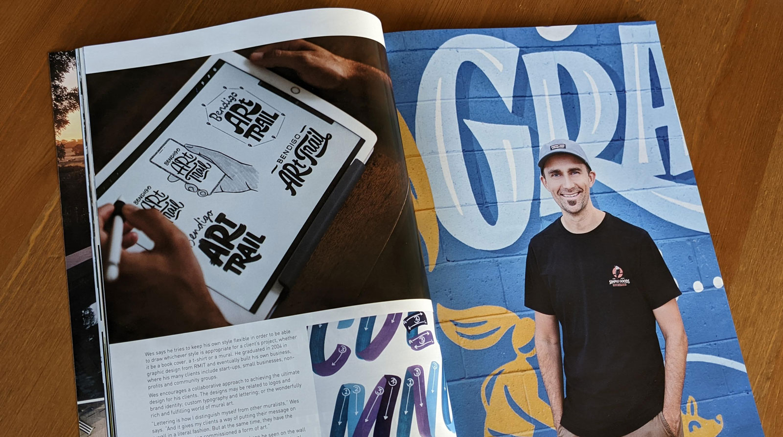 Wes Franklin - Custom Lettering, Murals, Logo Design - Bendigo